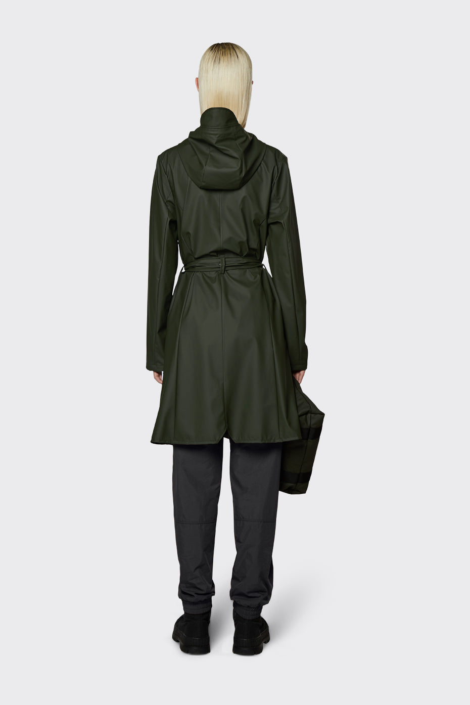 Rains | Curve Long Jacket - Green