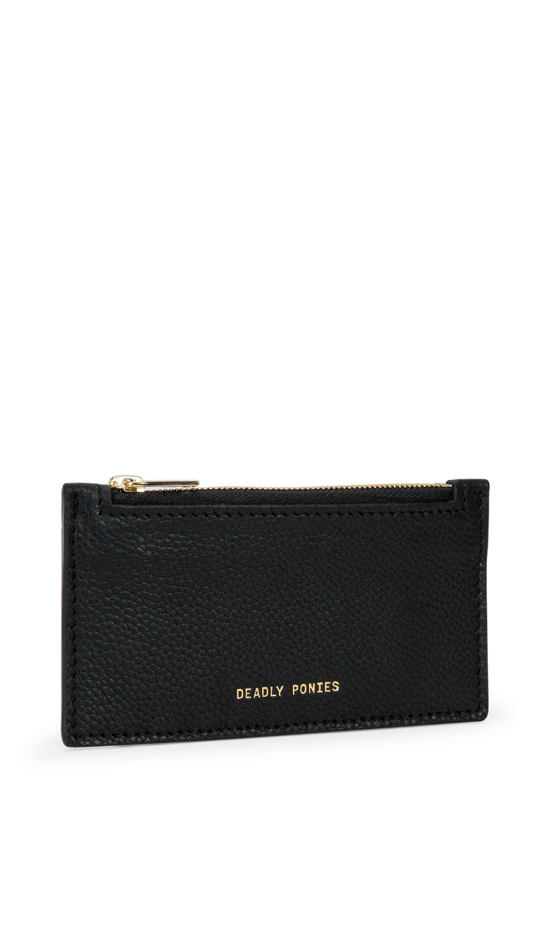 Deadly Ponies | Card Holder - Black/Brass