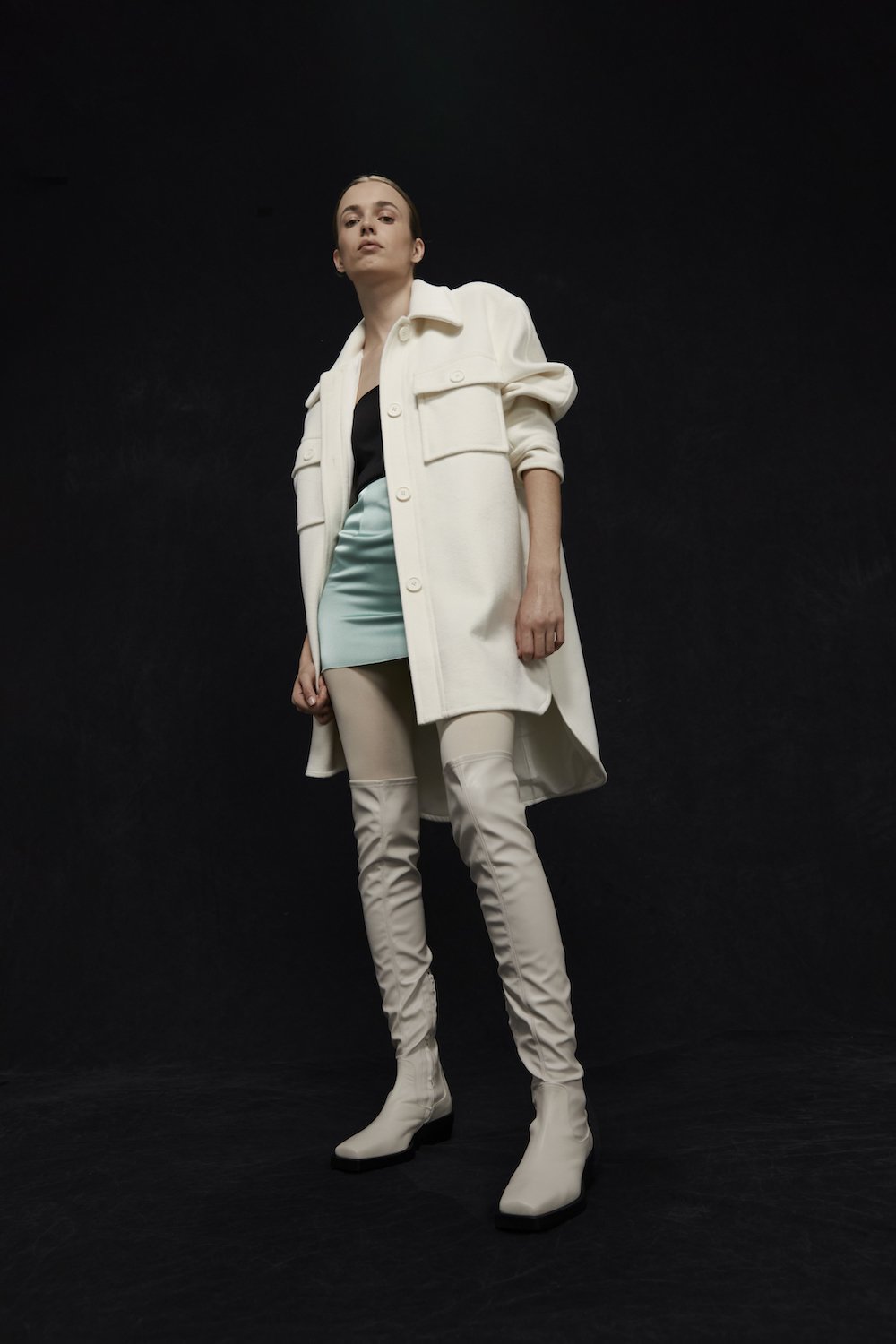 Rebe | Paris Over-The-Knee Boot - Ivory
