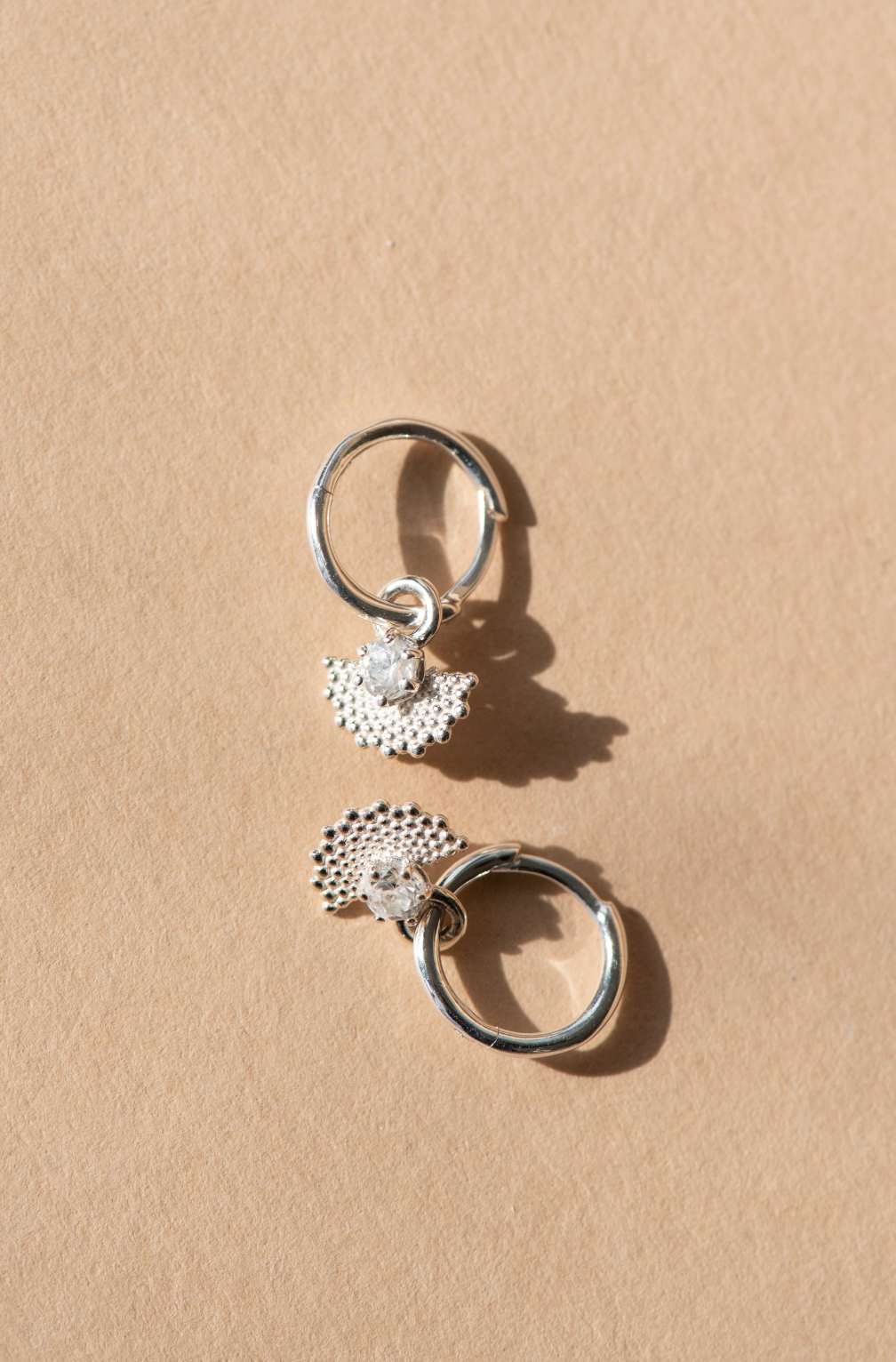 Zoe & Morgan | Eos Earrings - Sterling Silver With White Zircon