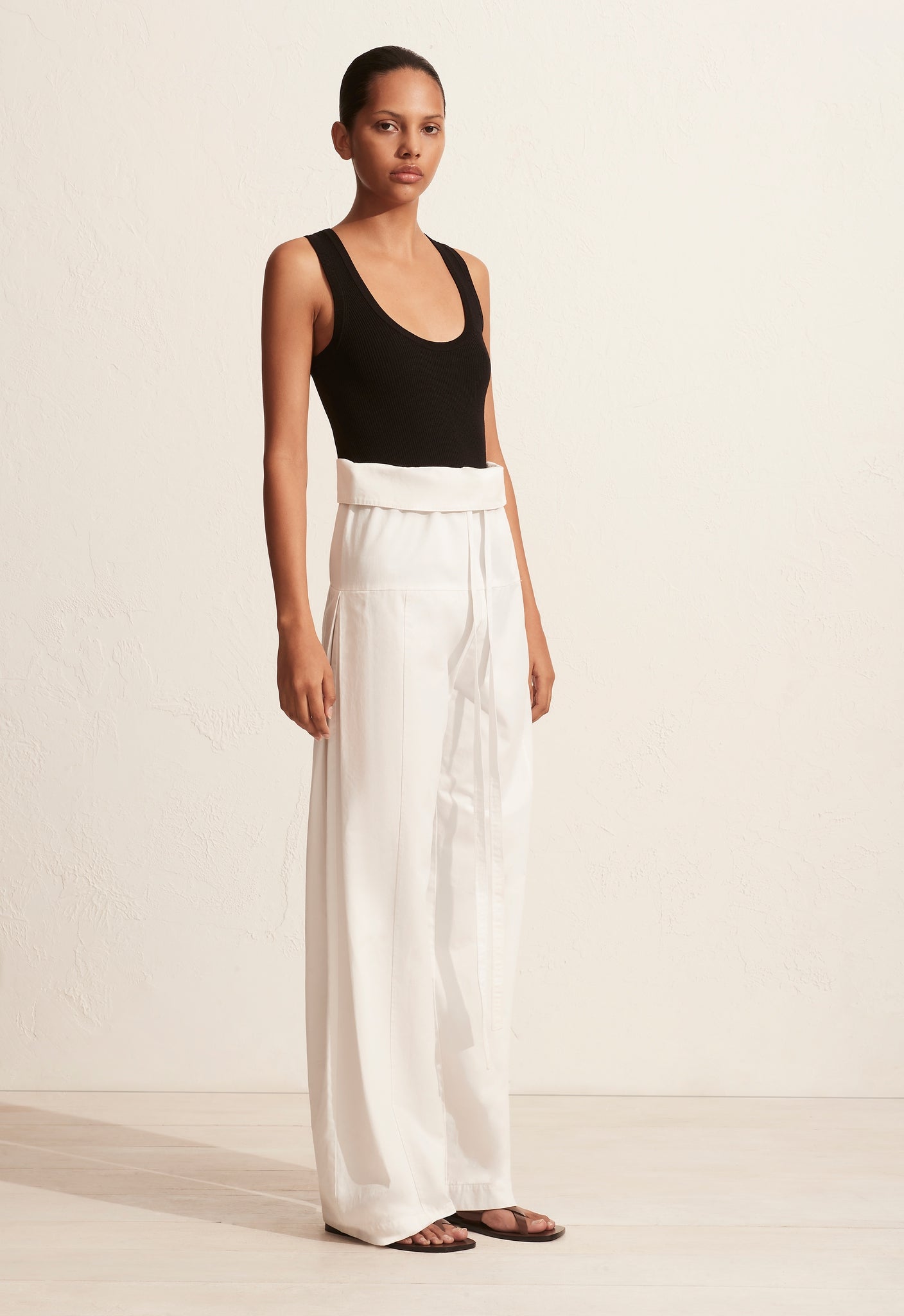 Matteau | Fisherman Drawcord Pant - White