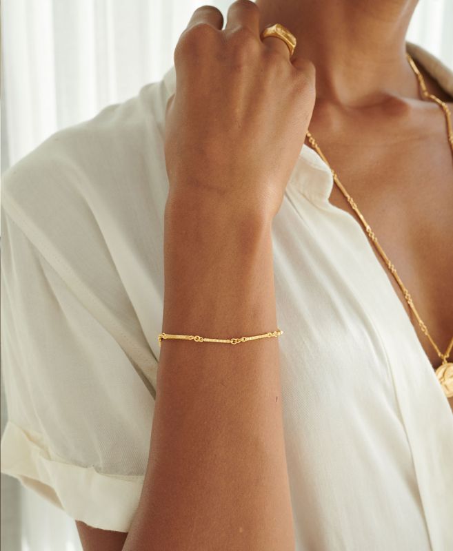Zoe & Morgan | Ameena Bracelet - 22k Gold Plate
