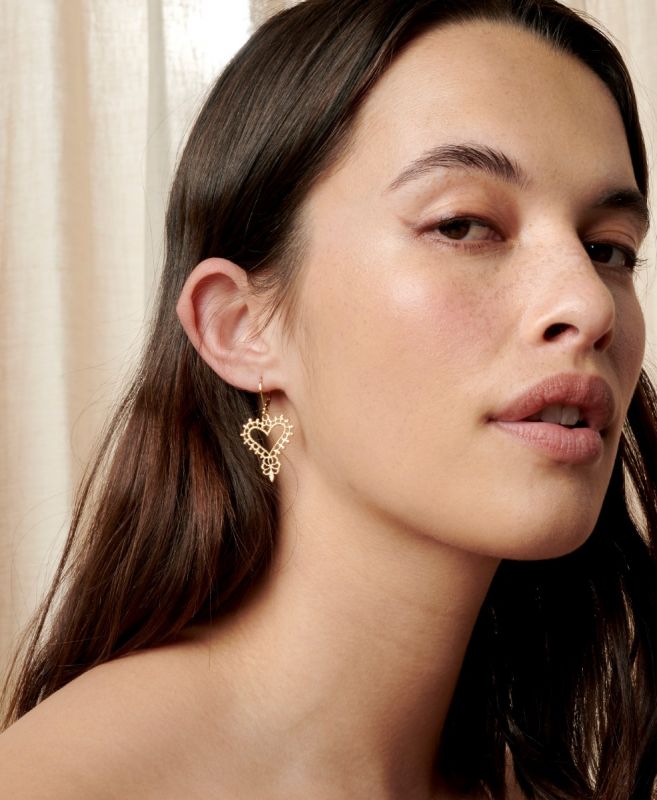 Zoe & Morgan | Gypsy Heart Earring - Gold