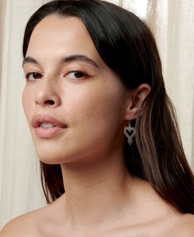 Zoe & Morgan | Gypsy Heart Earring Silver