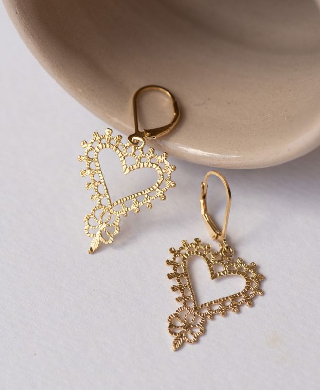 Zoe & Morgan | Gypsy Heart Earring - Gold