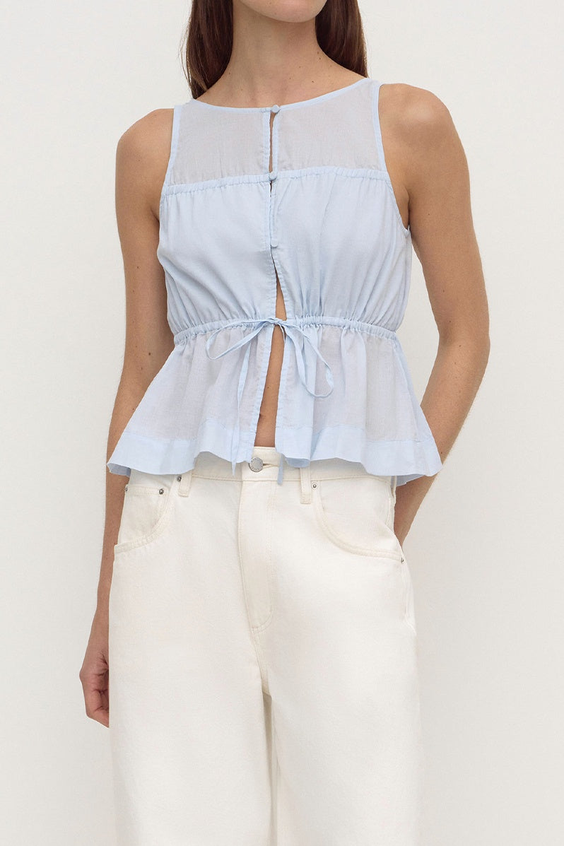 Assembly Label | Suzie Top - Powder Blue