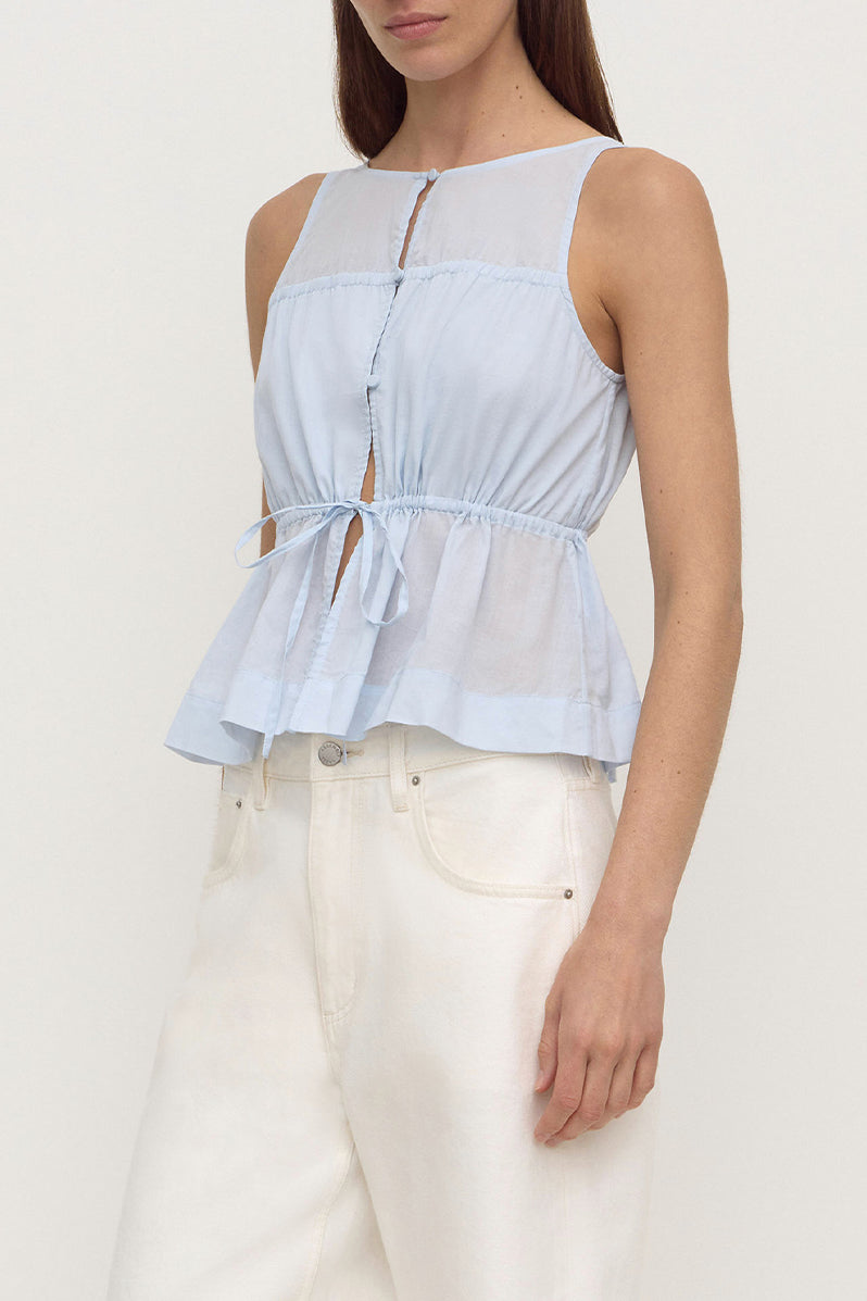 Assembly Label | Suzie Top - Powder Blue