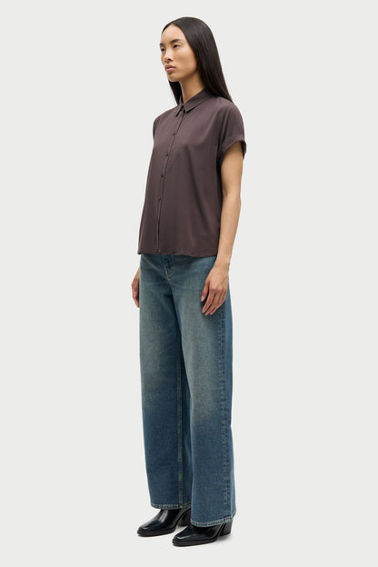 Samsoe Samsoe | Majan SS Shirt - Black Coffee