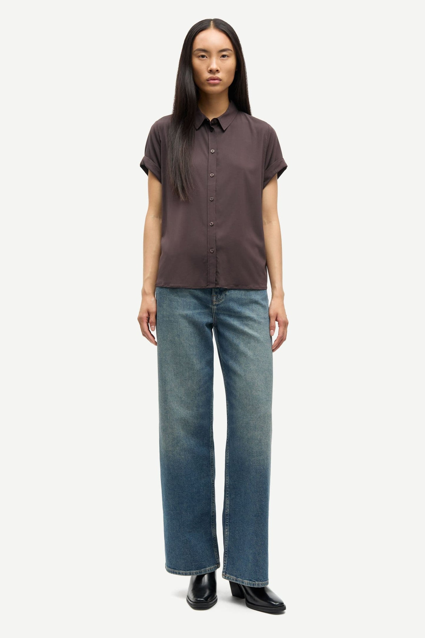 Samsoe Samsoe | Majan SS Shirt - Black Coffee