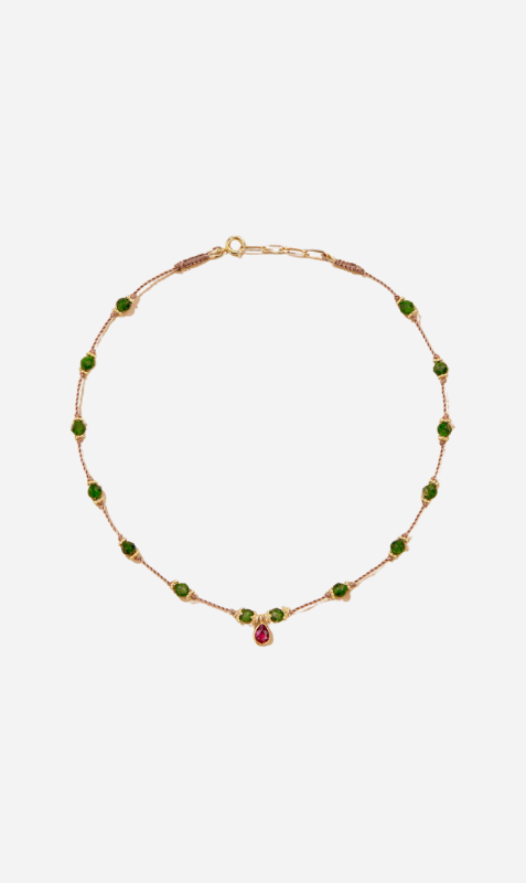 Tityaravy | Tanza Necklace - Diopside/Grenat
