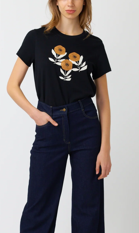 Kate Sylvester | Strawflower T-Shirt - Black