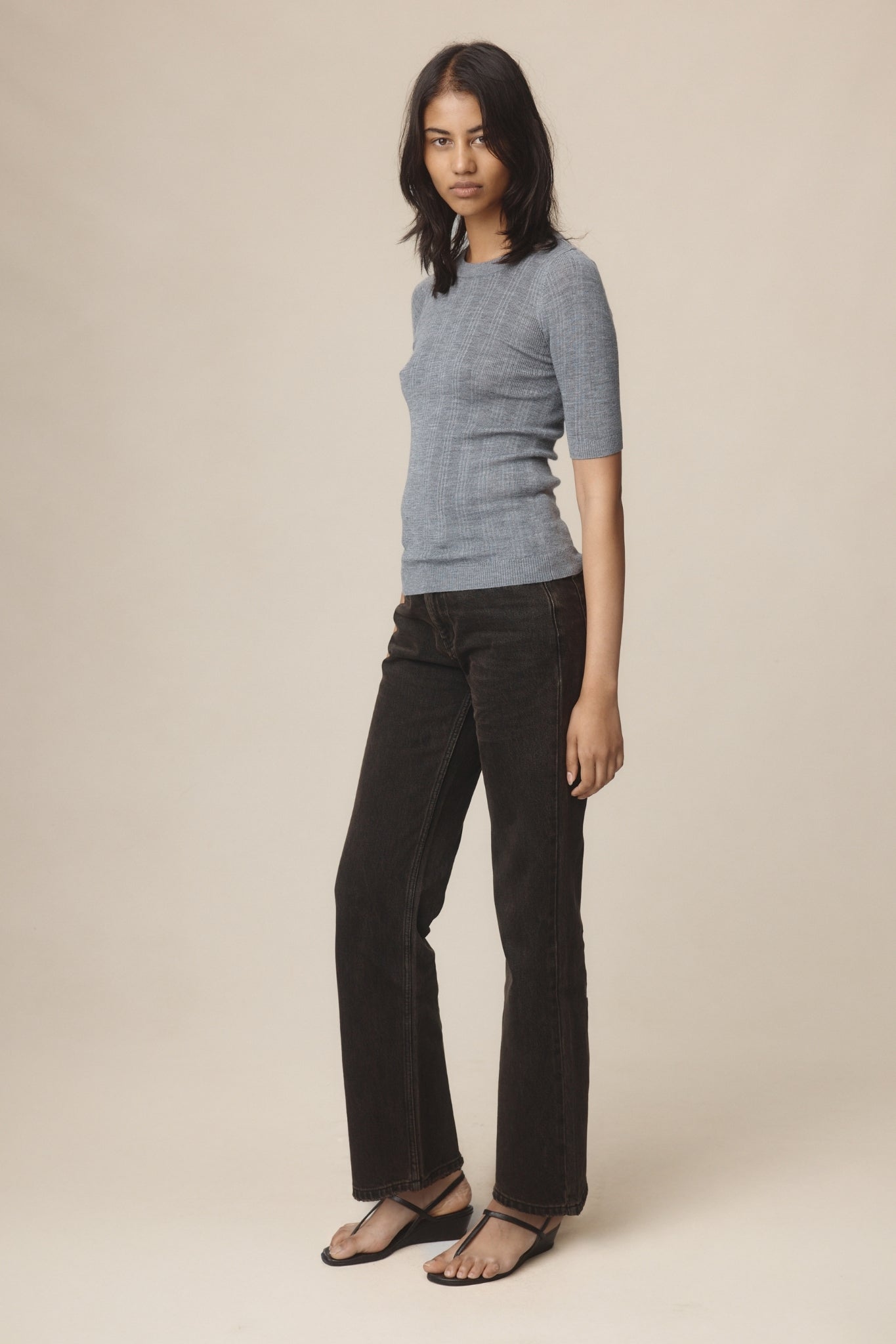 Marle | Layla Tee - Soft Charcoal