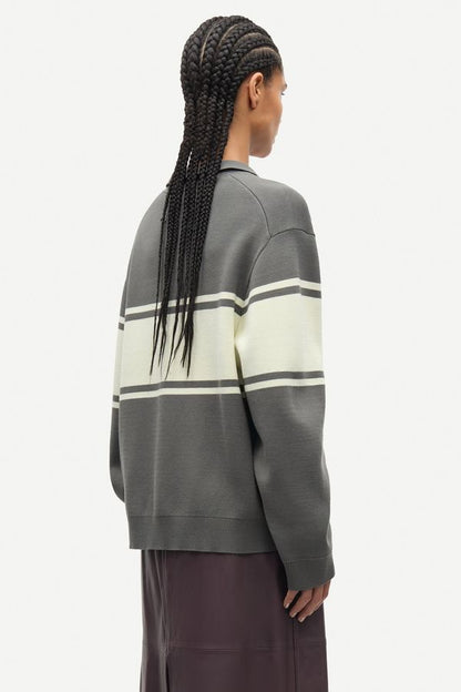 Samsoe Samsoe | Saanne Polo - Gunmetal Wide St.