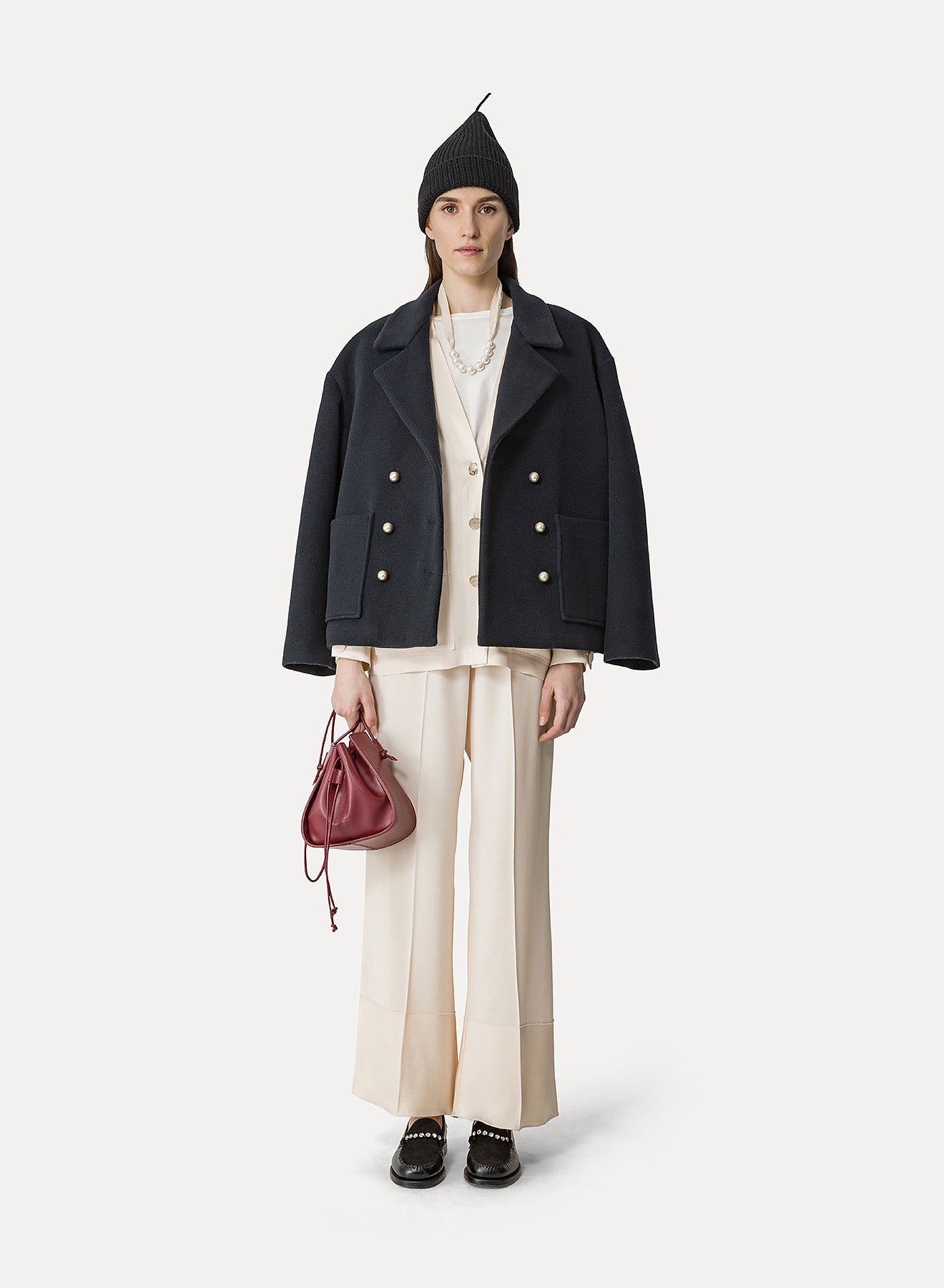 Forte Forte | Envers Satin Flared Pants - Ivory