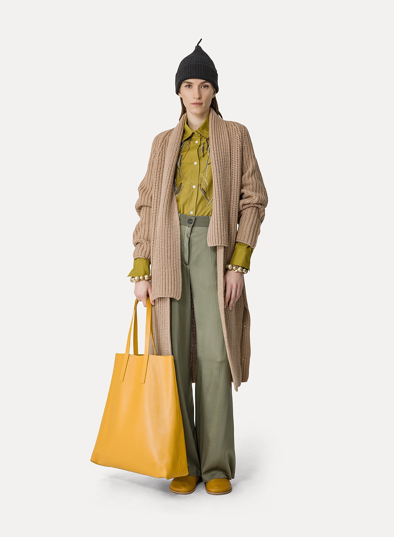 Forte Forte | Stretch Heavy Satin Silk Sartorial Pants - Olive