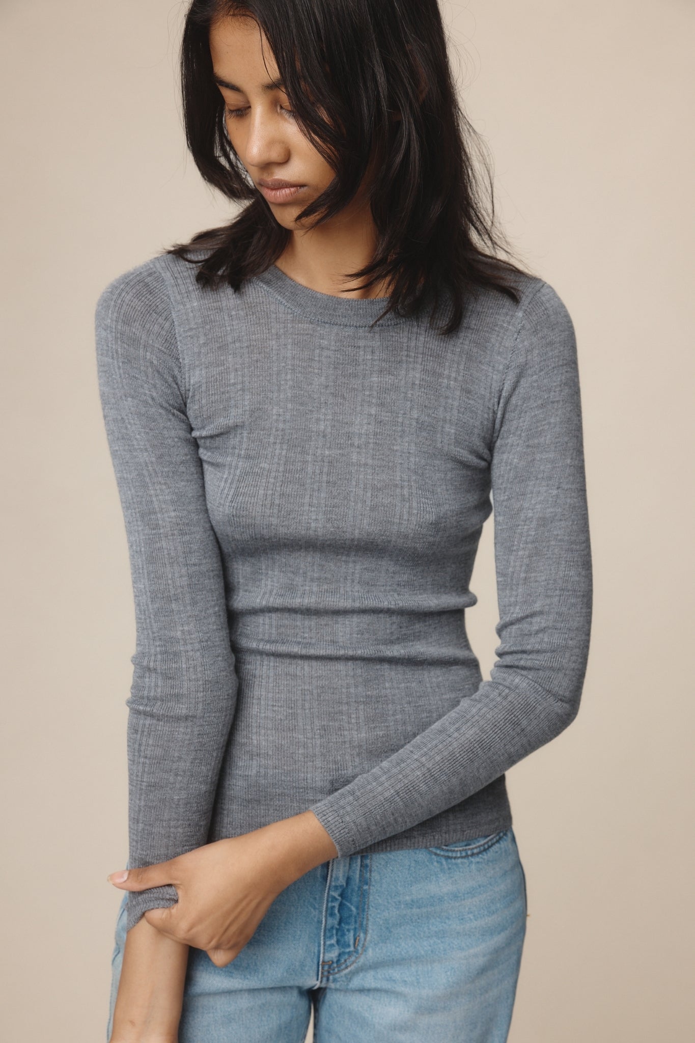 Marle | Ana Top - Soft Charcoal