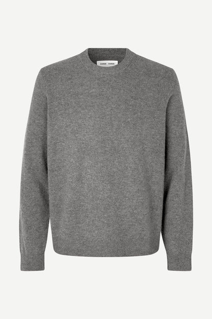 Samsoe Samsoe | Isak Knit Sweater - Dark Grey Mel.