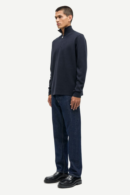 Samsoe Samsoe | Gunan Turtle Neck Zip - Sky Captain