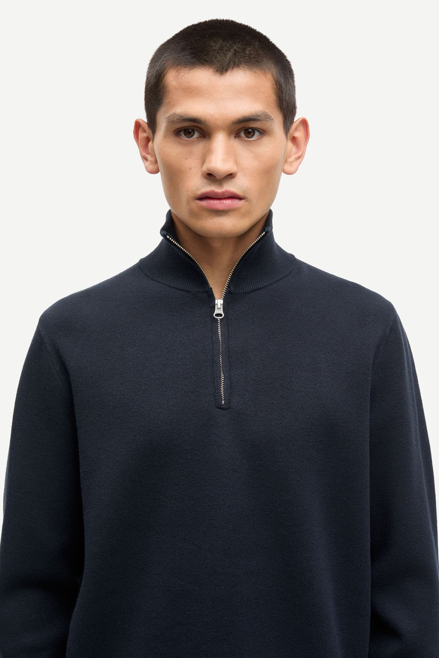 Samsoe Samsoe | Gunan Turtle Neck Zip - Sky Captain
