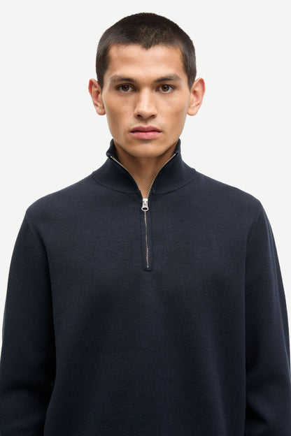 Samsoe Samsoe | Gunan Turtle Neck Zip - Sky Captain