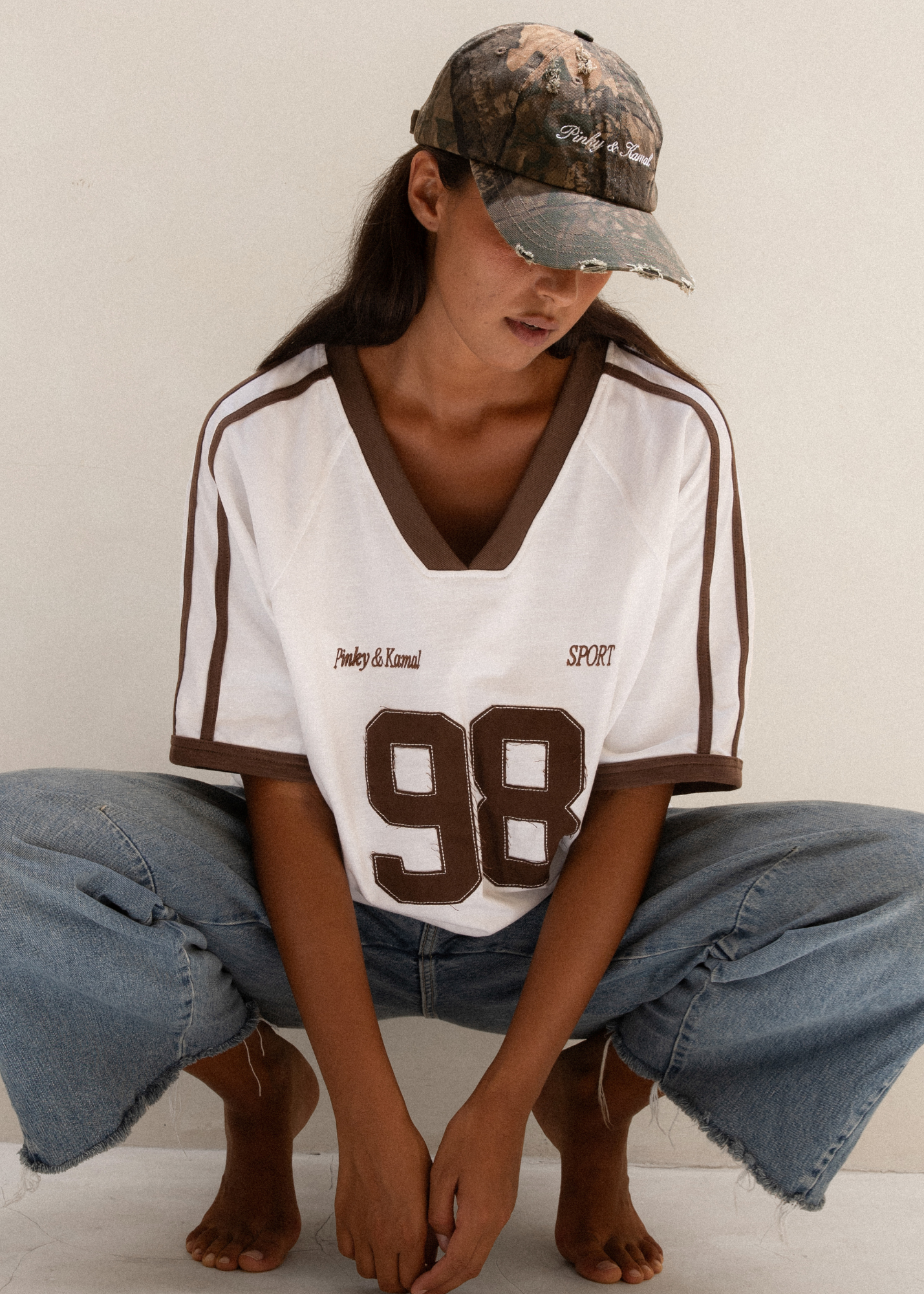 Pinky & Kamal | Signature Cap - Distressed Camo