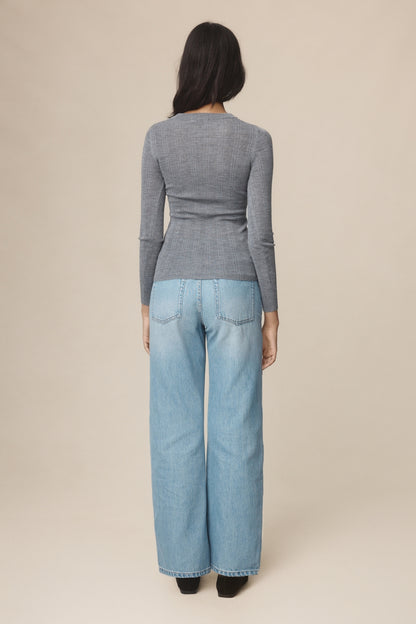Marle | Ana Top - Soft Charcoal
