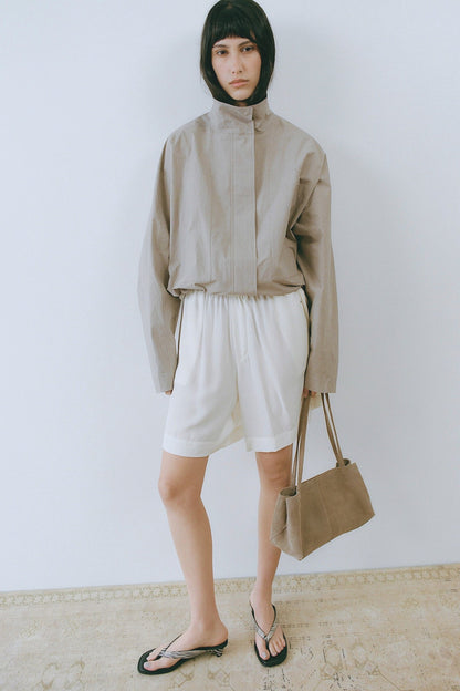 St Agni | Technical Cotton Carpenter Jacket - Grey Stone