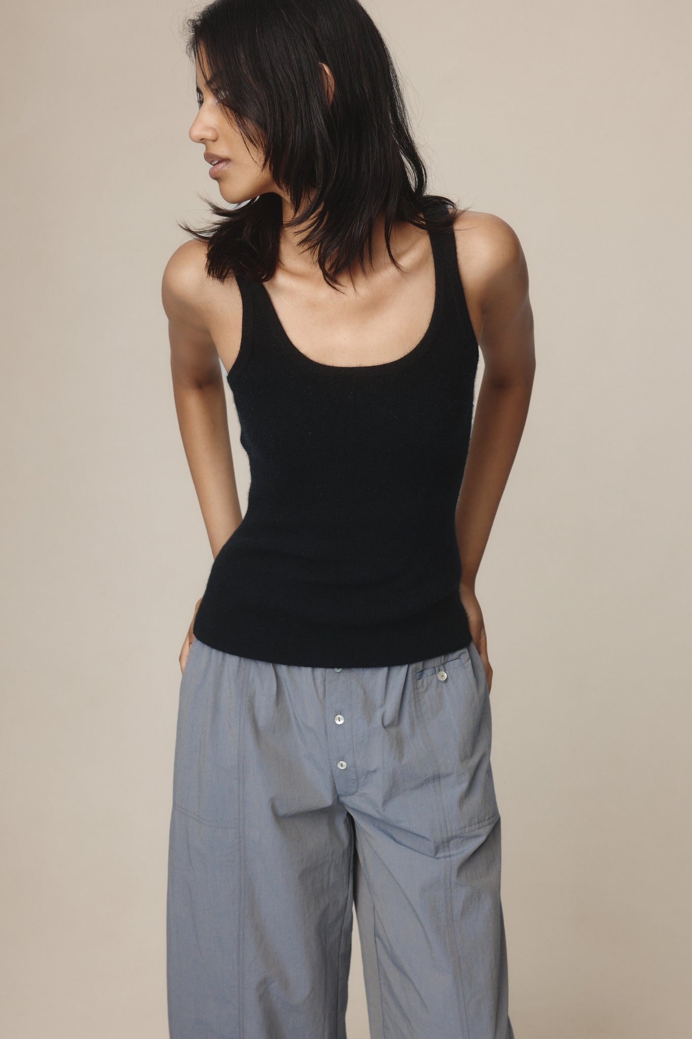 Marle | Parson Singlet - Black