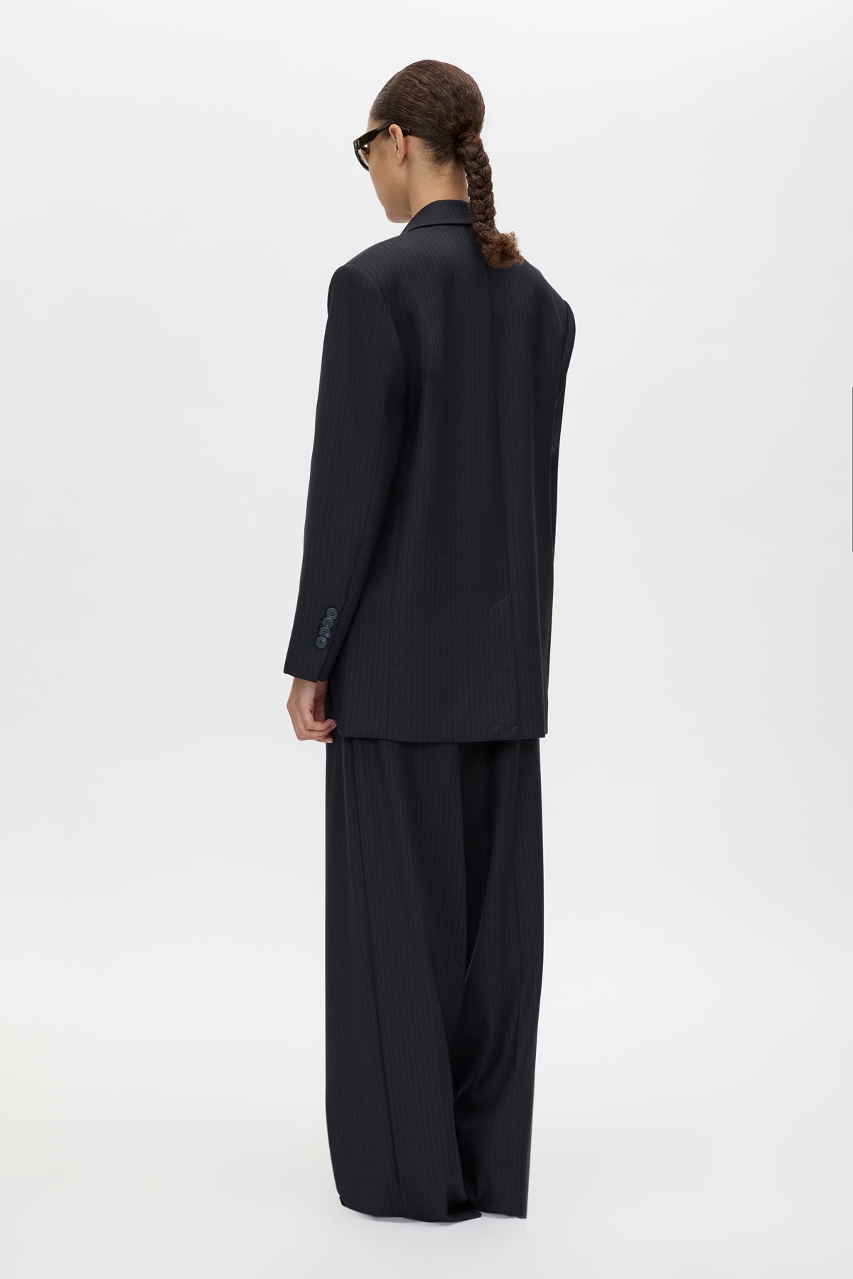 Camilla & Marc | Orban Oversized Blazer - Navy Pinstripe