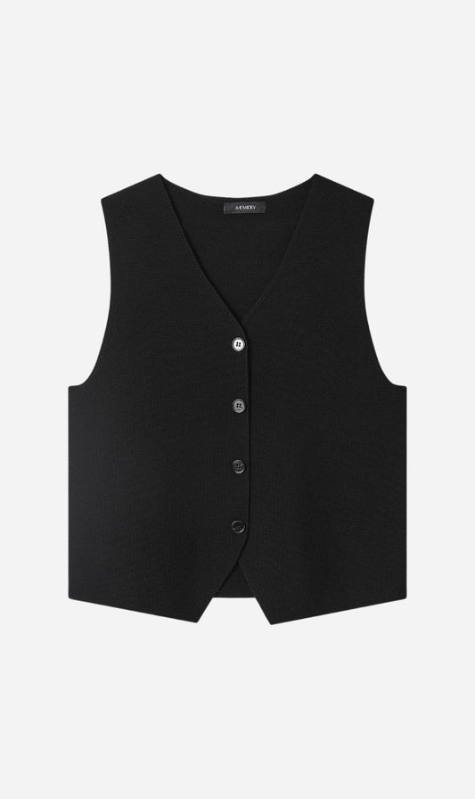 A.Emery | The Nelson Vest - Black