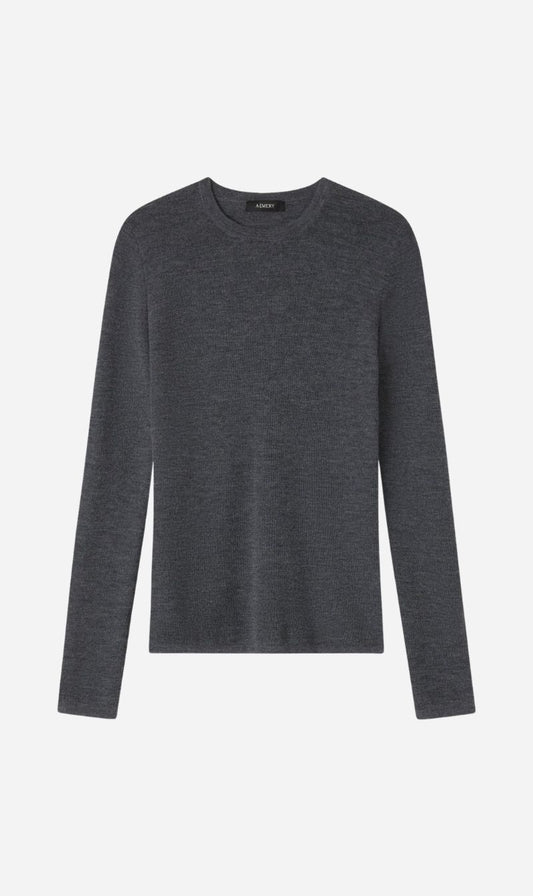 A.Emery | The Charlie Top - Mid Grey Melange