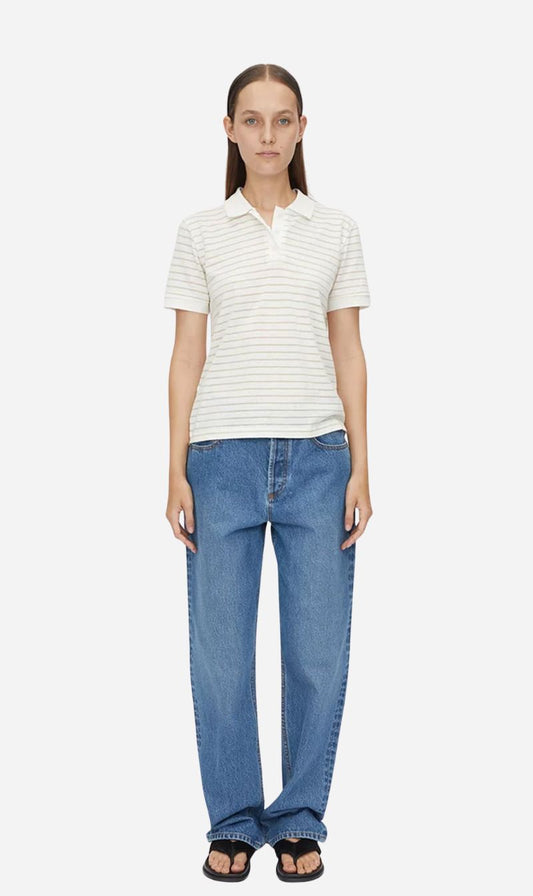 Camilla and Marc  | Europa Polo - Stone Stripe
