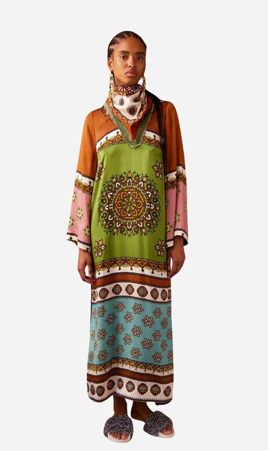 Alemais | Contina Silk Midi Dress - Multi