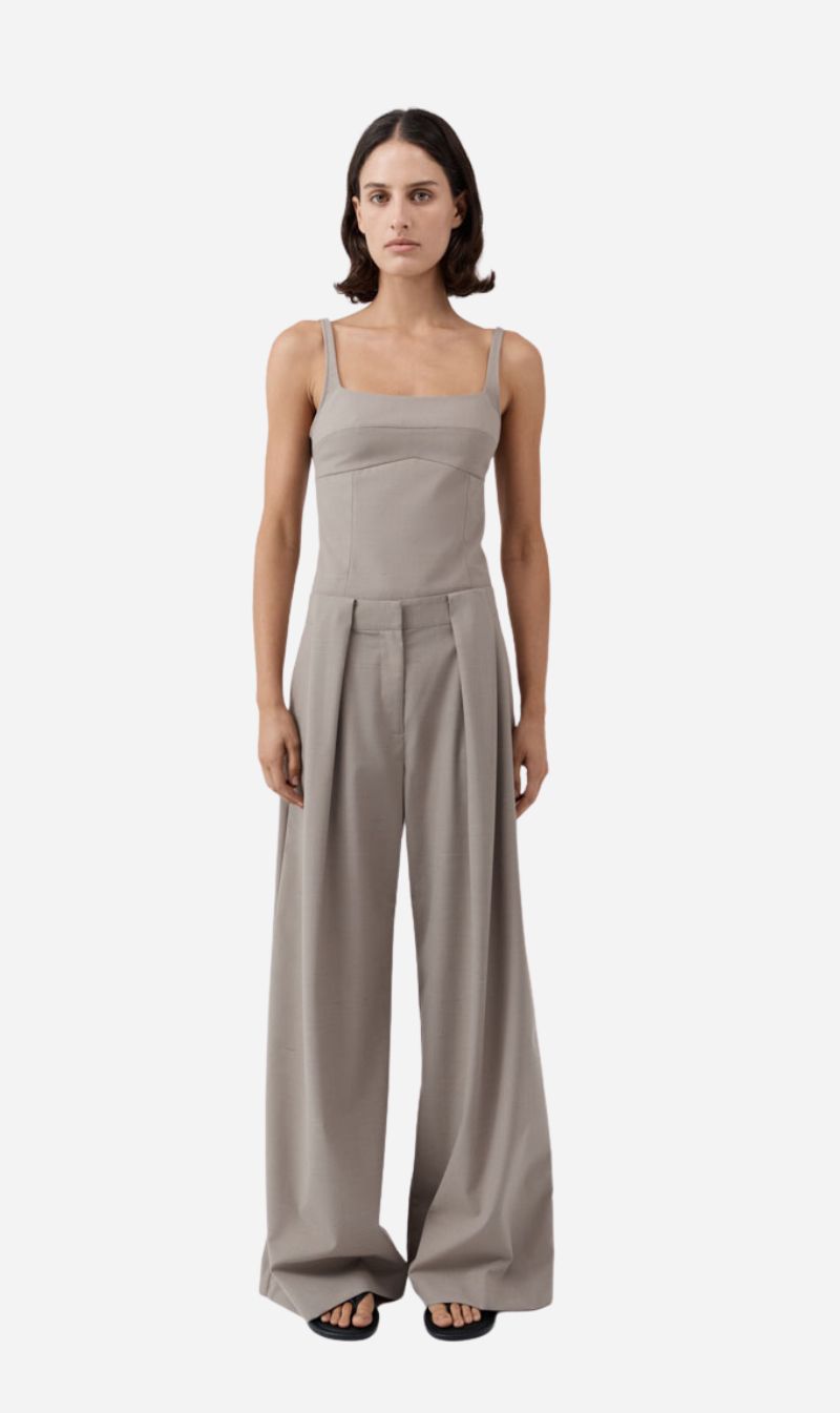 St Agni | Tailored Bustier Top - Mousse