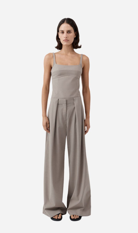St Agni | Tailored Bustier Top - Mousse