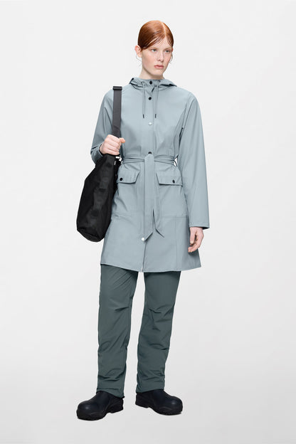 RAINS | Curve Long Jacket - Pool