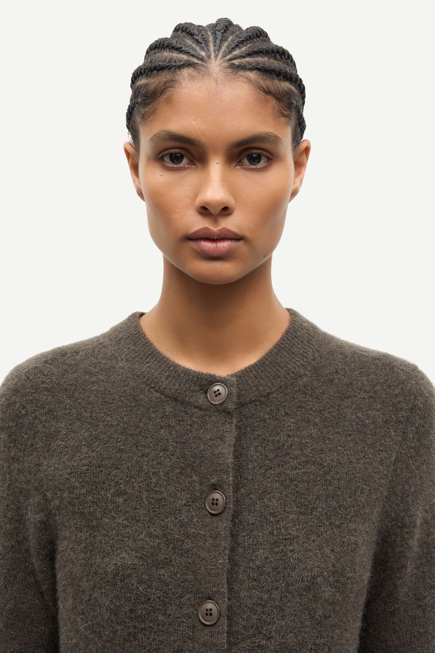 Samsoe Samsoe | Sanoura Short Sleeve Cardigan - Major Brown