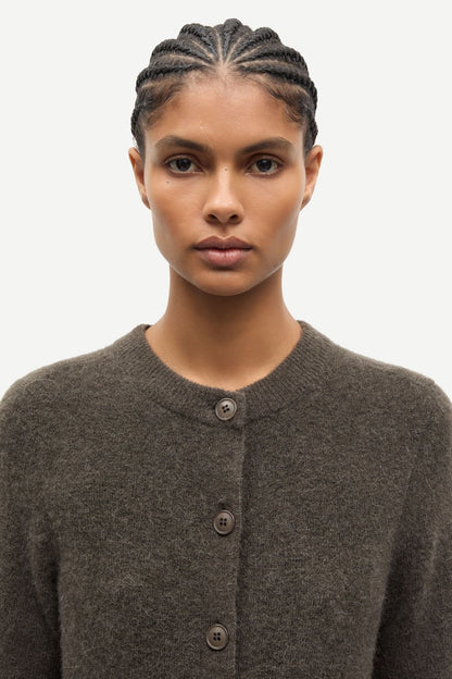 Samsoe Samsoe | Sanoura Short Sleeve Cardigan - Major Brown