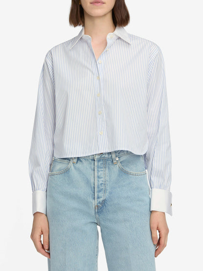 Frame Denim | The Charles Shirt - Oxford Blue Multi