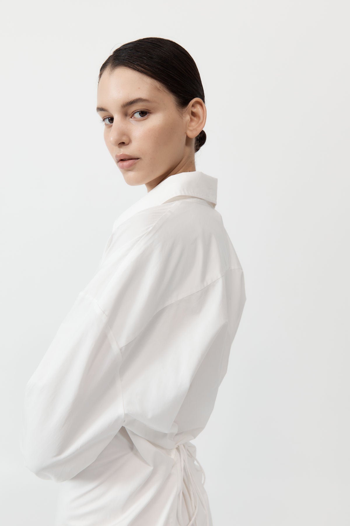 St Agni | Cotton Oversized Shirt Dress - White