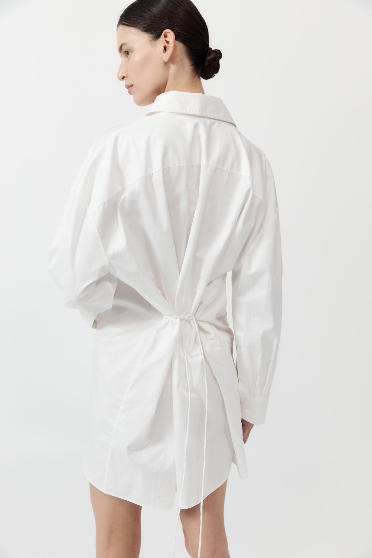 St Agni | Cotton Oversized Shirt Dress - White
