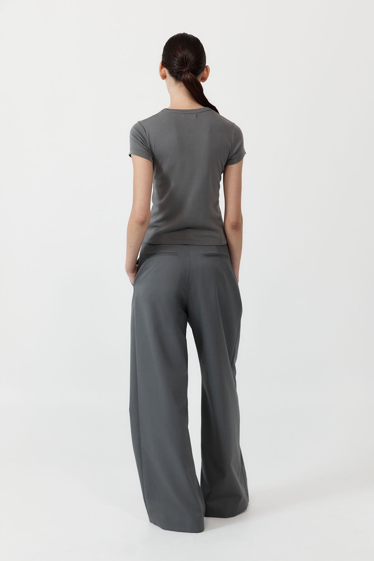 St Agni | Homme Pleat Pants - Pewter
