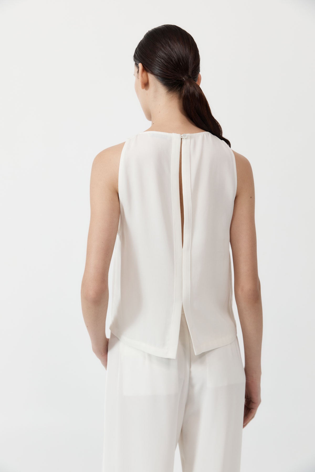St Agni | Viscose Shell Top - Off White