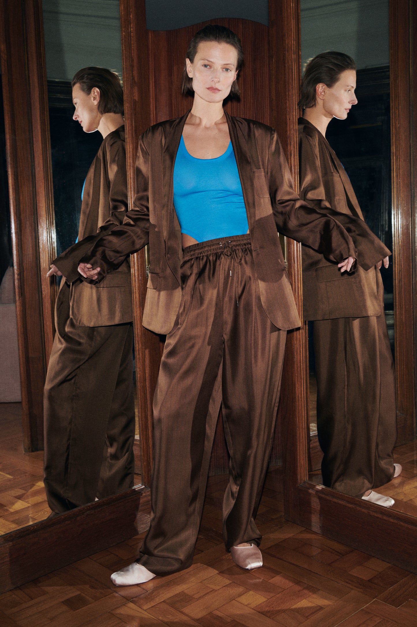 Silk Laundry | Cutaway Bodysuit - Wave