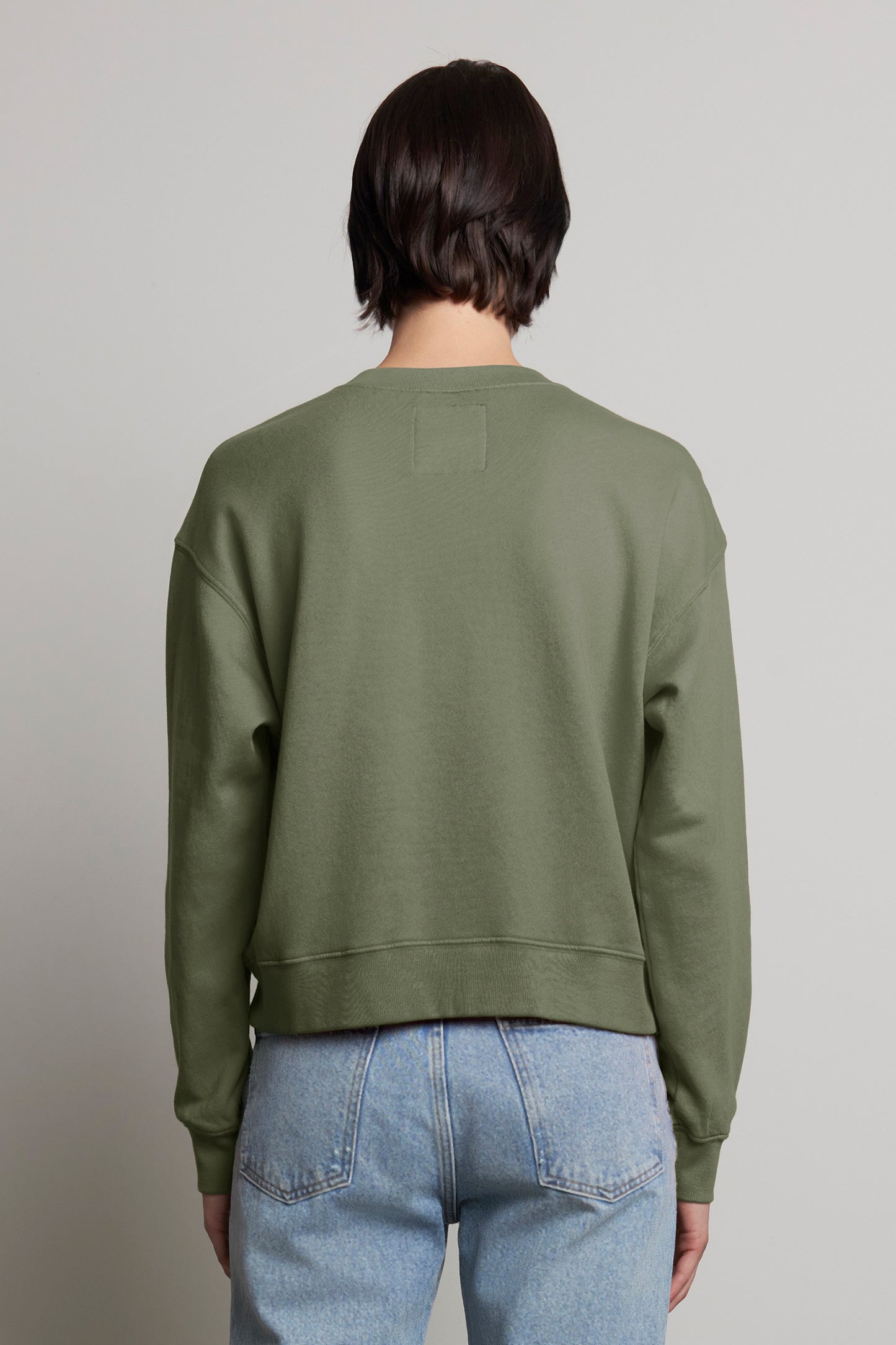 Velvet | Ynez Organic Cotton Sweater - Army