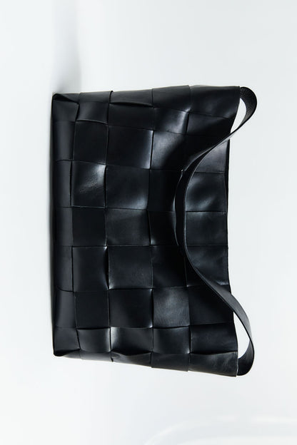 St Agni | Woven Large Tote - Black