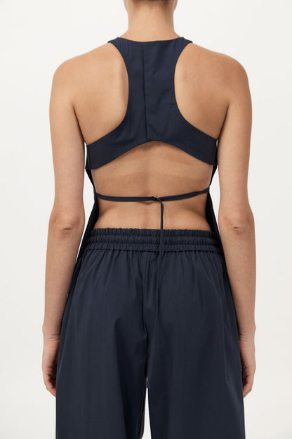 St Agni | Everyday Drawstring Pants - Dark Ink