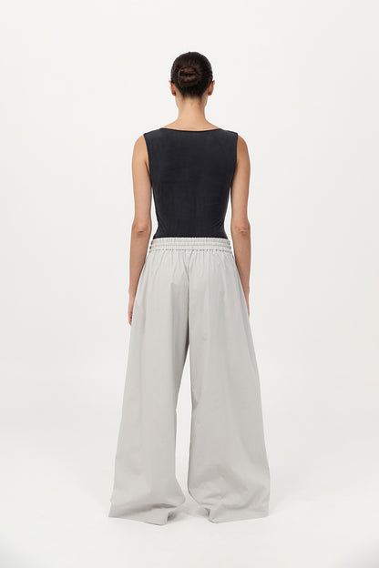 St Agni | Everyday Drawstring Pants - Silver