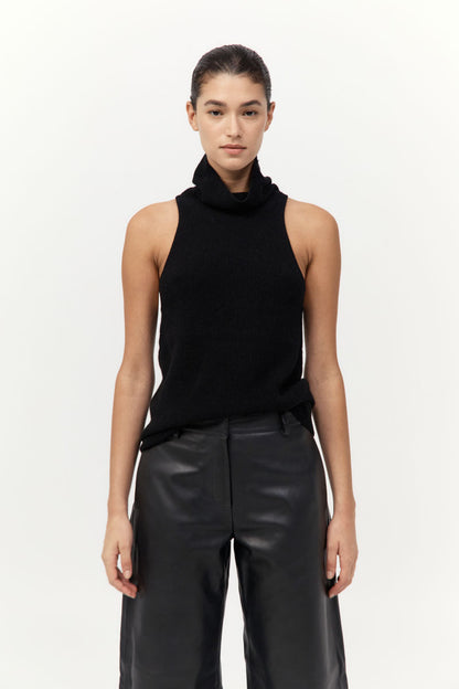St Agni | Cashmere Blend Top - Black