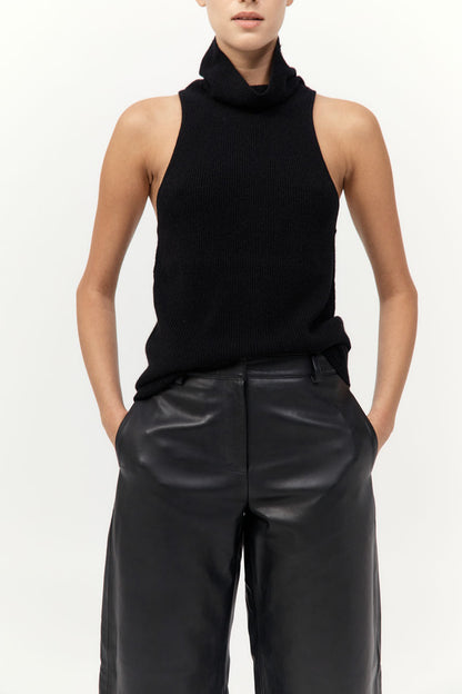 St Agni | Cashmere Blend Top - Black